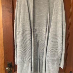 Lululemon long sweater, light blue